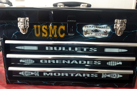 USMC Custom Painted Tool Box